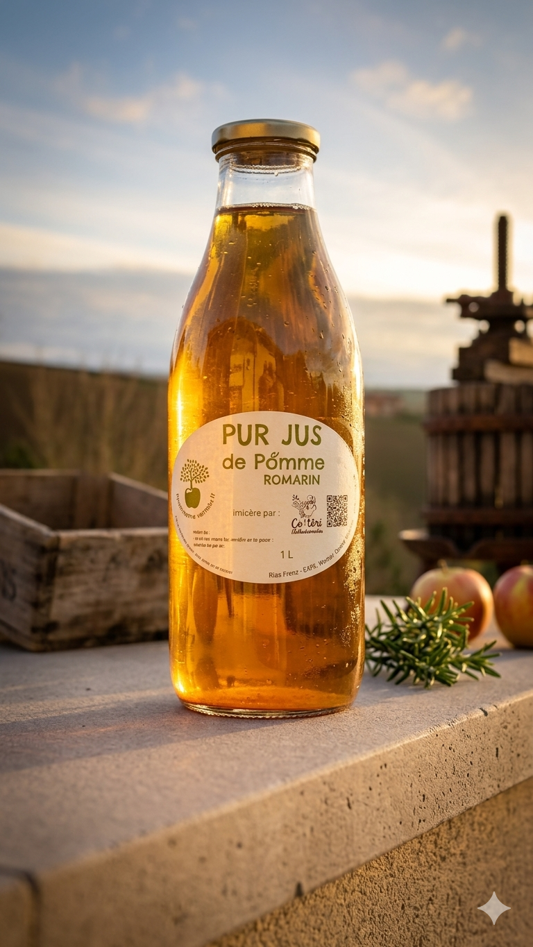 jus pomme romarin