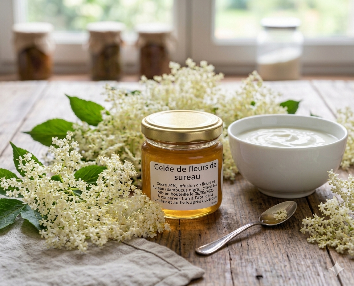 gelée fleurs sureau