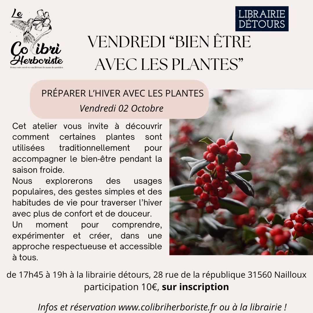atelier plantes hiver bien‑être usages traditionnels