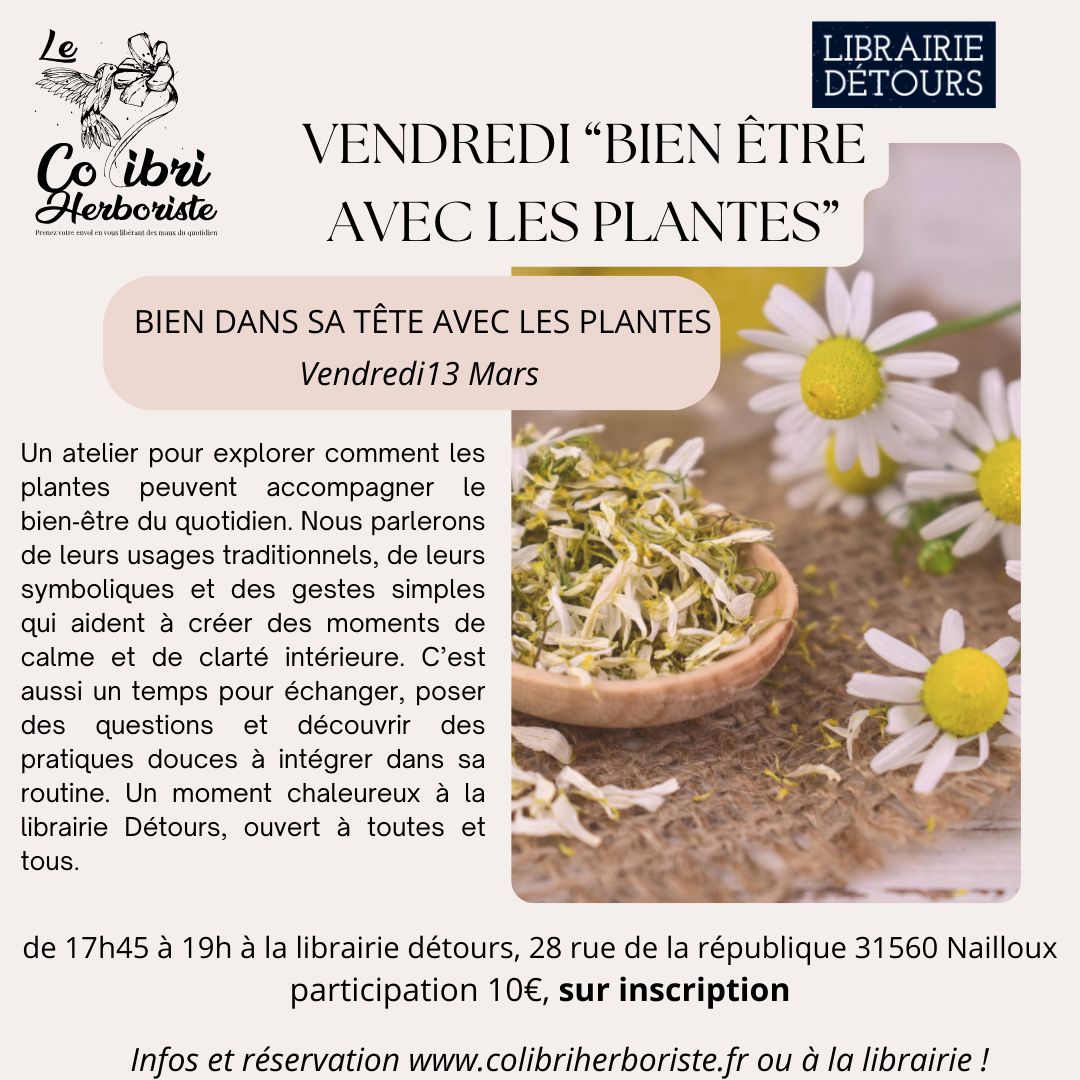 atelier plantes et mieux‑être émotionnel usages traditionnels