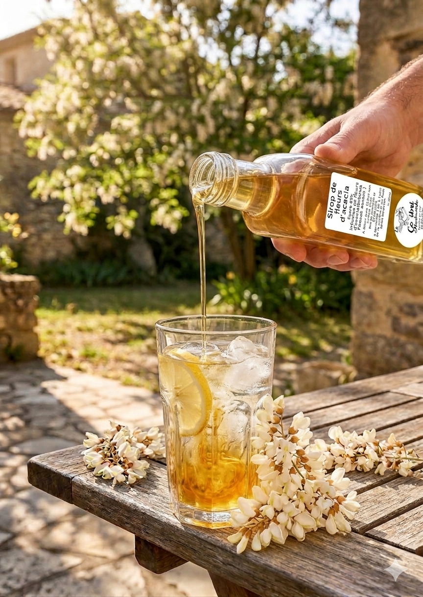 un sirop d'acacia au gout floral