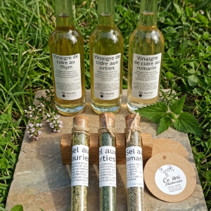 3 sels et 3 vinaigres